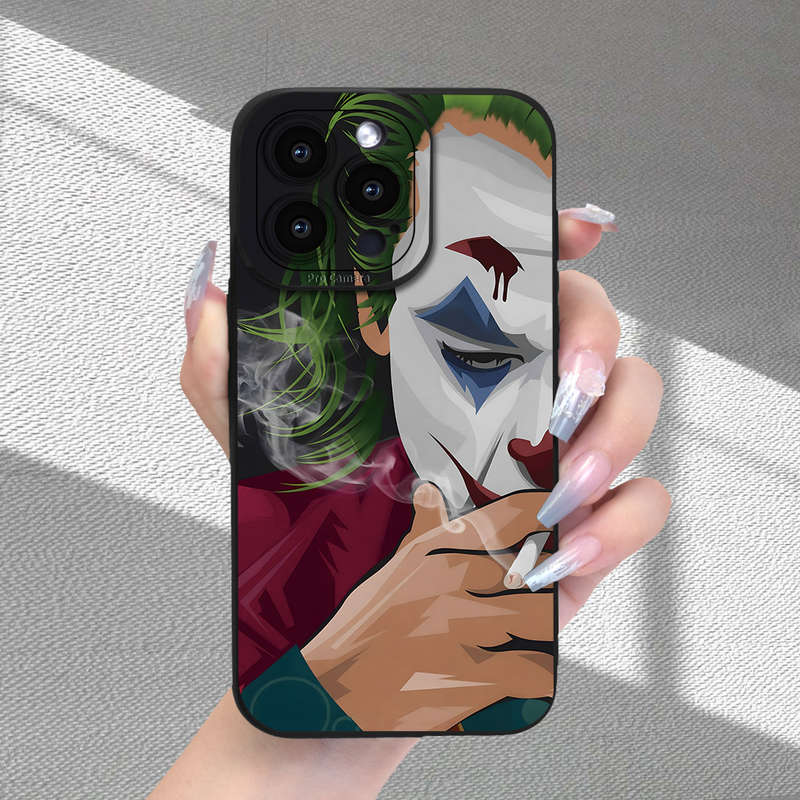 1Pc Black For iPhone XS Max Clown Pattern Phone Case