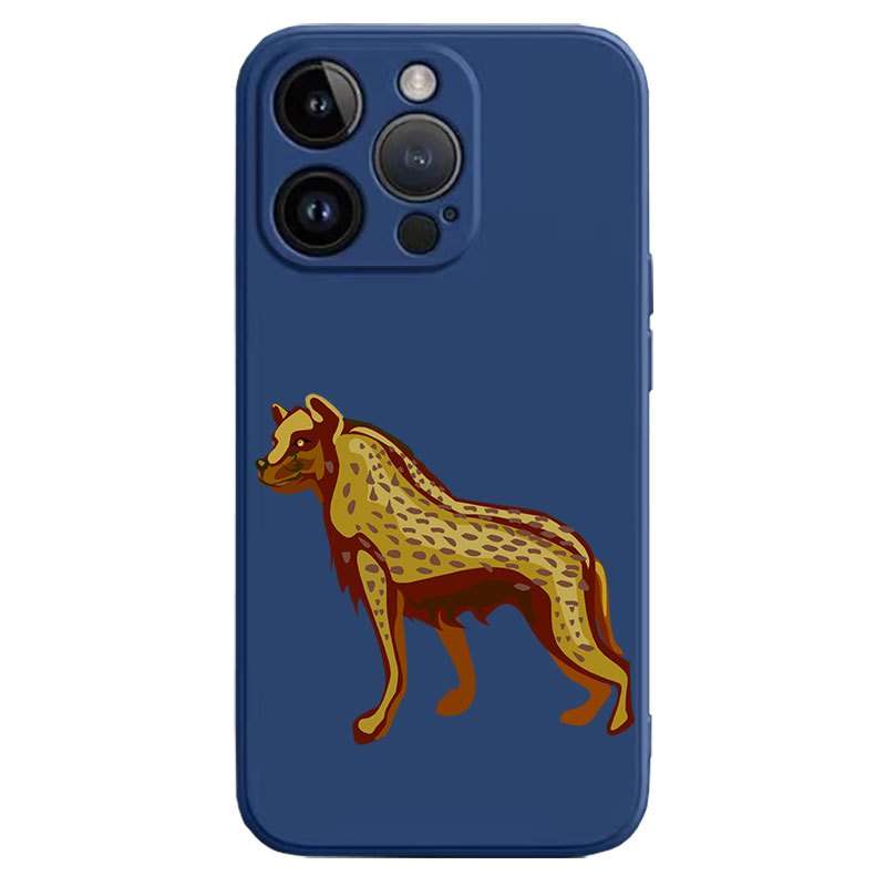 1Pc Purple For iPhone 7 Plus 8 Plus African Wild Dog Phone Case