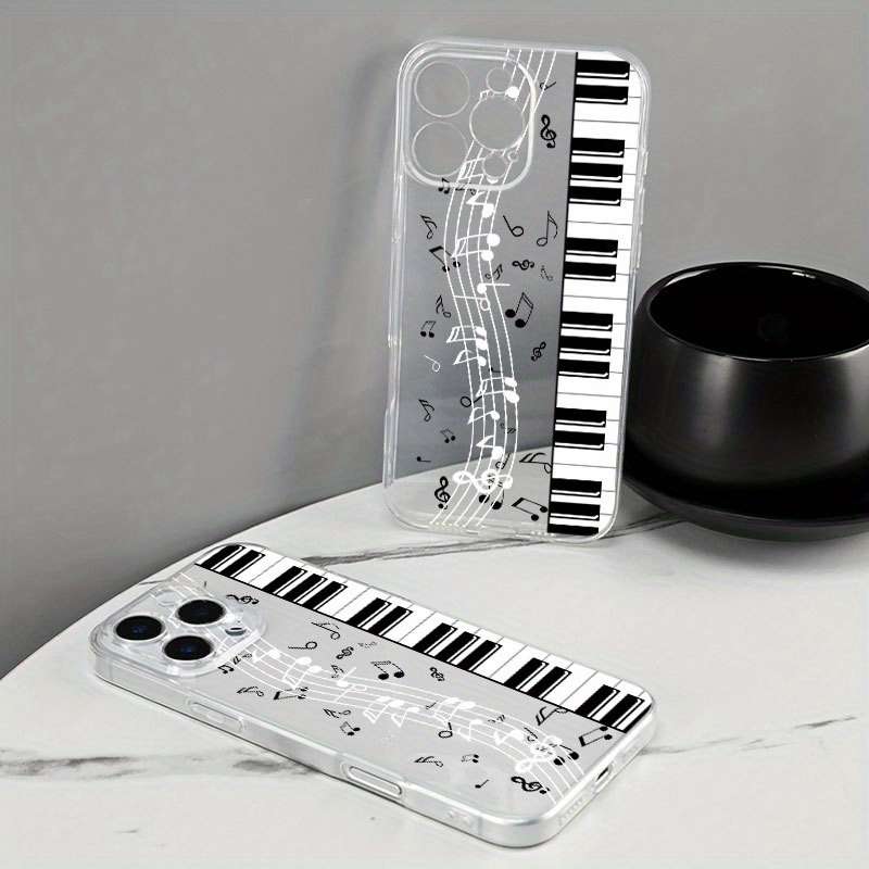 1Pc Transparent For iPhone 7 8 SE2 SE3 Piano Sheet Music Phone Case