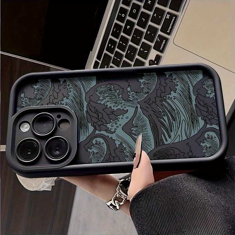 1Pc Black For iPhone 16 Plus Phone Case Phone Cover