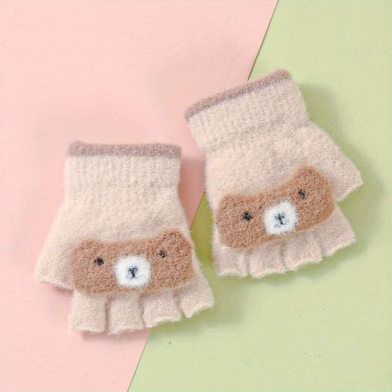 Winter Gloves Color Grey Size 1 To 4Y
