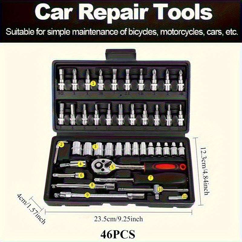 Screwdriver Bit Tool Set Color Black And 46 Piece Set Size 46Dkn469 126And Sadhfi