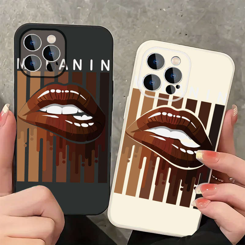 1Pc Ivory White For iPhone 16 Plus Celebrating Melanin Phone Case