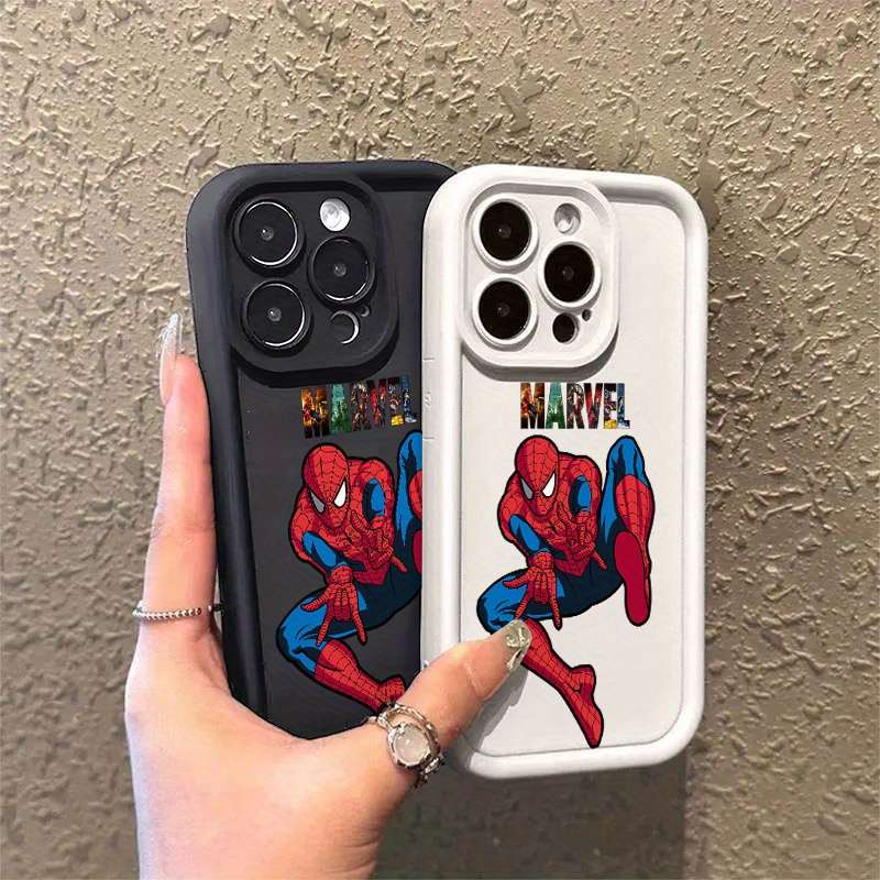 1Pc Black For iPhone XS Cartoon Design Phone Case