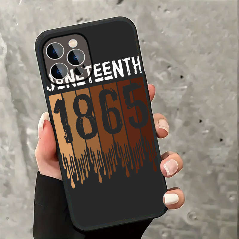 1Pc Ivory White For iPhone 13 Pro Max Liberation In 1865 African Phone Case
