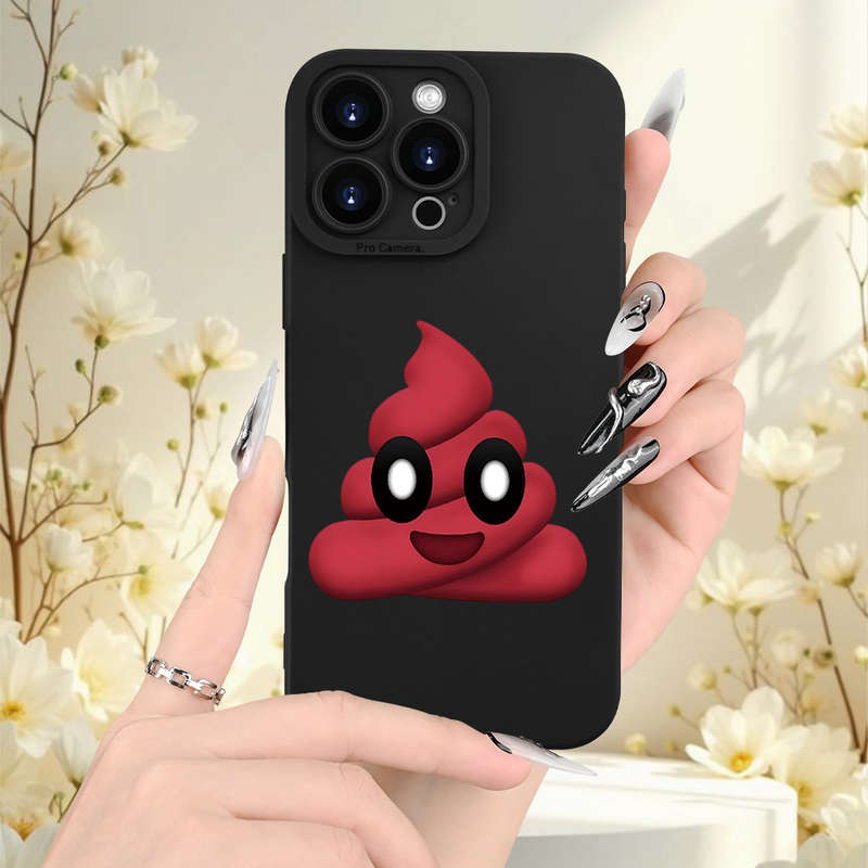 1Pc Black For iPhone 15 Pro Max Trendy And Popular Phone Case