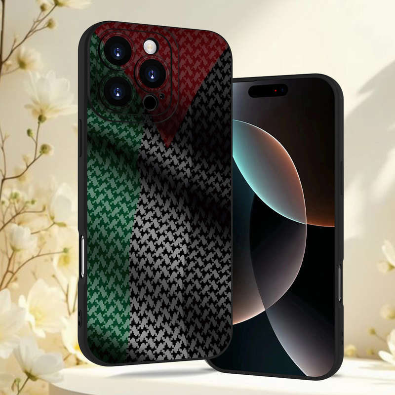 1Pc Black For iPhone 11 Pro Max Arabic Camouflage Phone Case