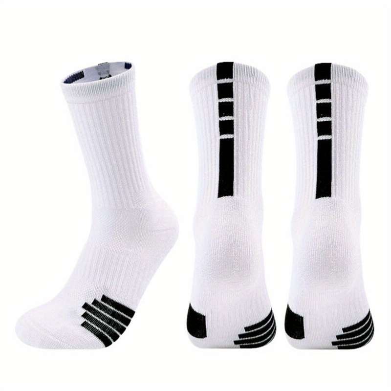 3 Pairs Random Colors One Size High Elastic Socks