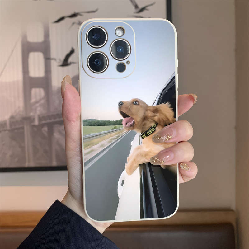 1Pc White For iPhone 12 Mini Cute Puppy Phone Case