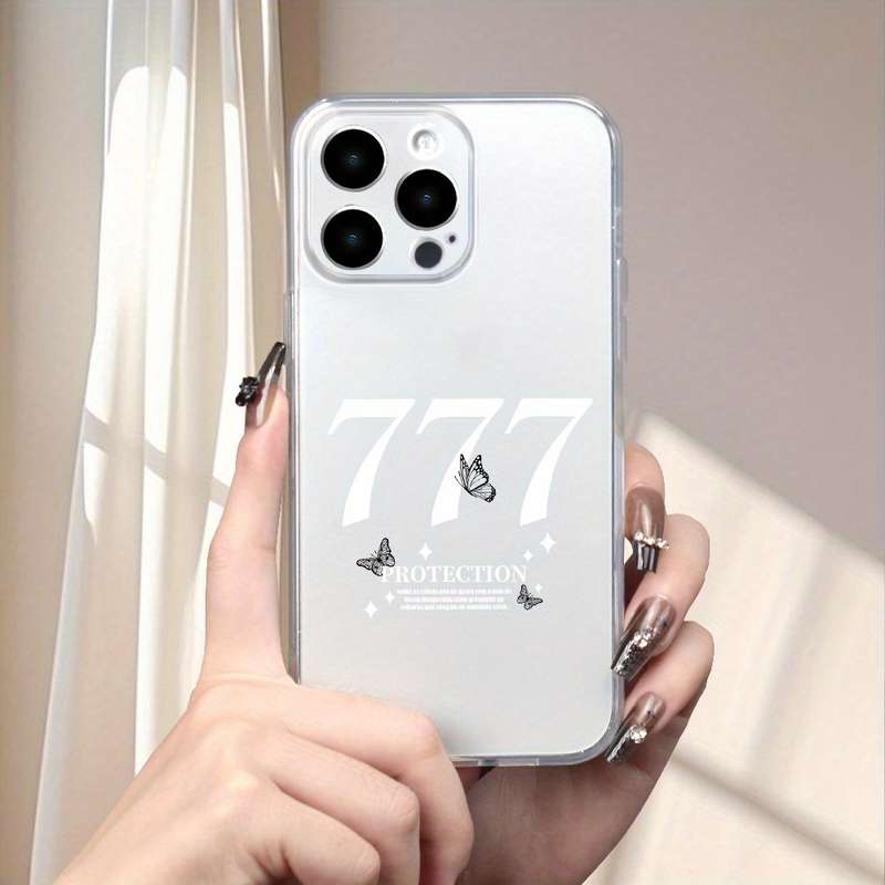 1Pc Transparent For iPhone XS Max Butterfly Pattern Phone Case