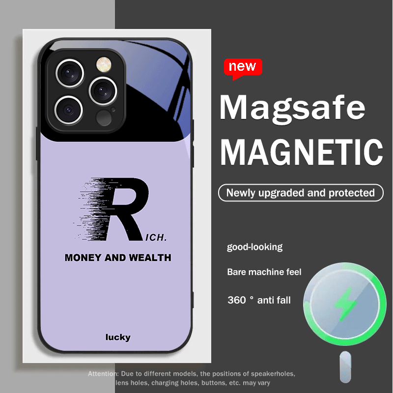 1Pc Mixed Color For iPhone 16 Pro Letter R Pattern Phone Case