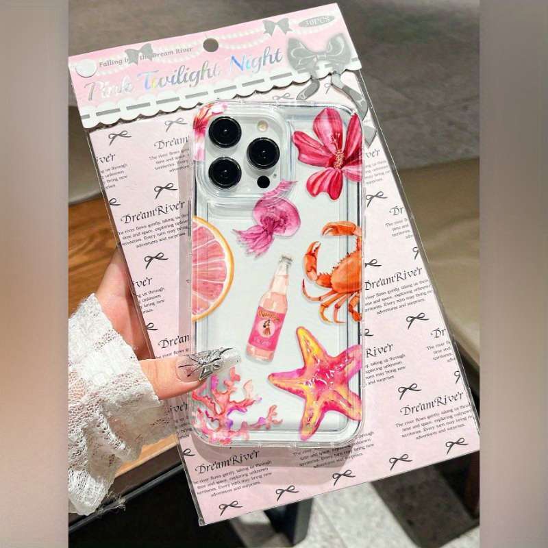 1Pc Transparent For iPhone 7 Plus 8 Plus Phone Case Phone Cover