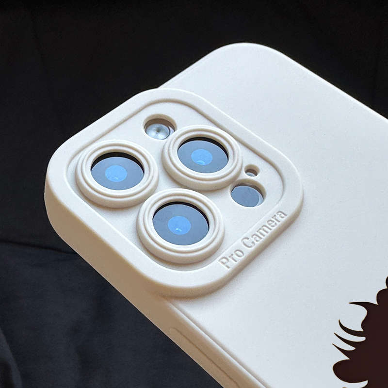 1Pc White For iPhone 14 Plus Wild Female Aesthetics Phone Case