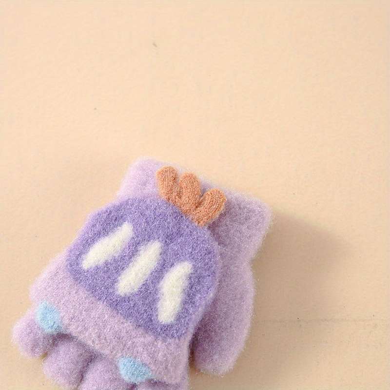 Winter Gloves Color A To Brown Size 6 To 24 Months