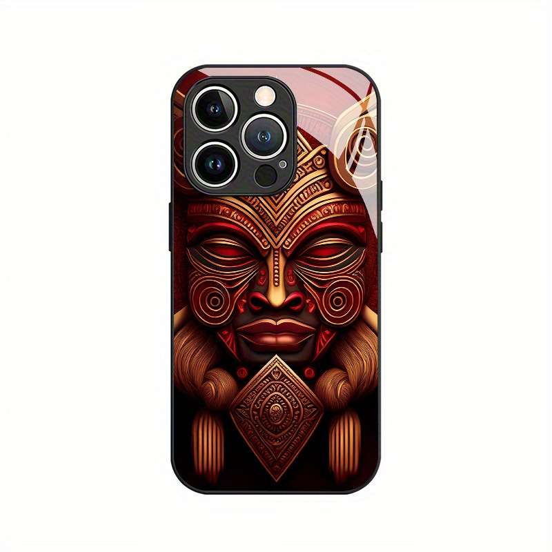 1Pc Mixed Color For iPhone 13 Pro Max African Totem Phone Case