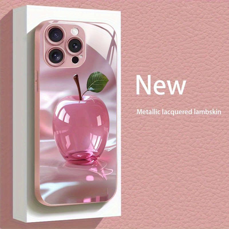 1Pc Pink Red For iPhone 11 Pro Max Pink Crystal Apple Phone Case