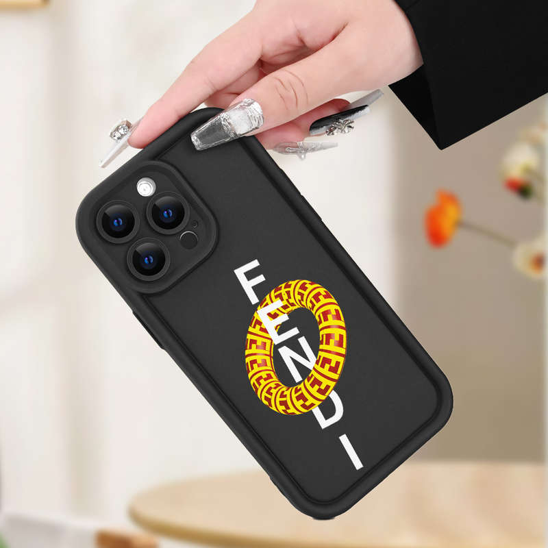 1Pc Black For iPhone XS Swimming Ring Pattern Phone Case