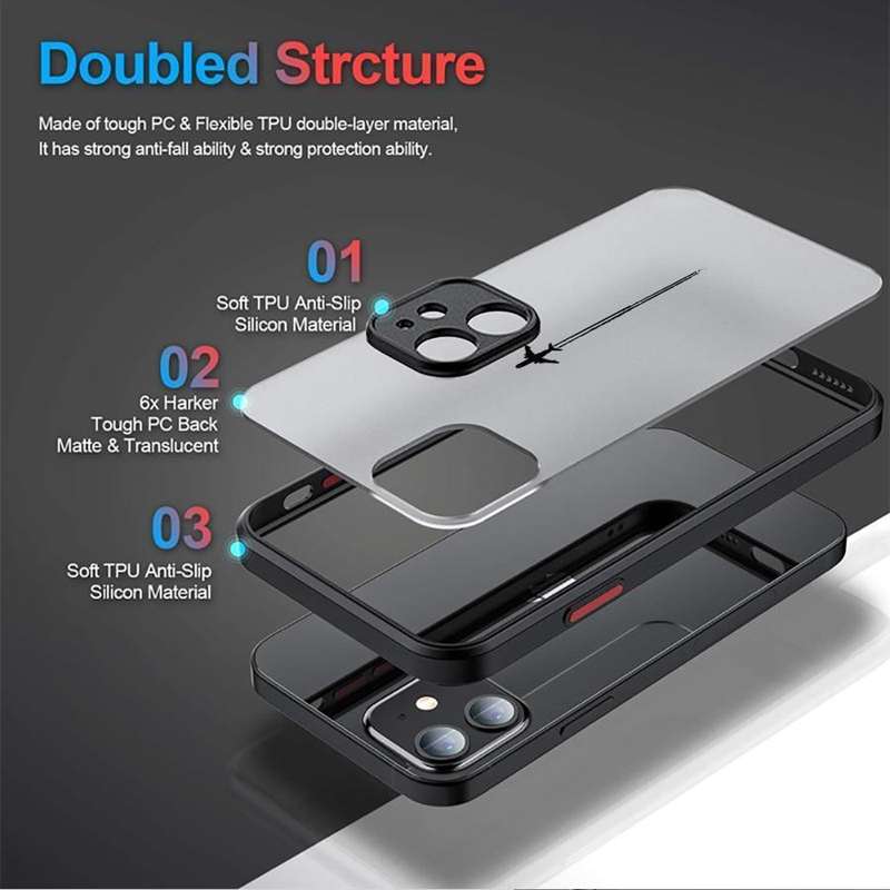 1Pc Black For iPhone XS Max Airplane Design Phone Case
