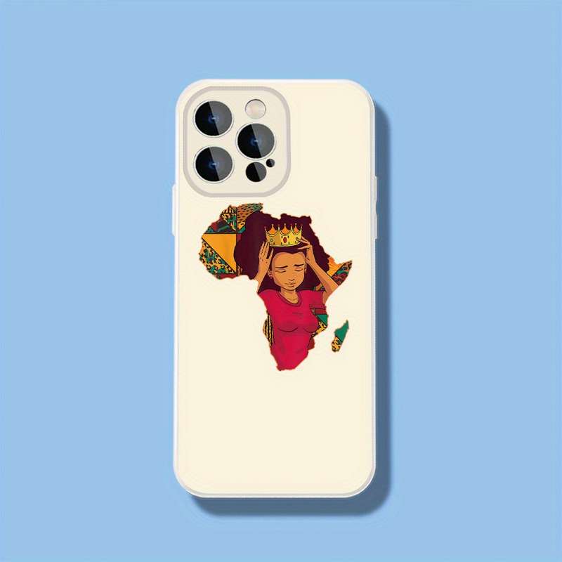 1Pc Black For iPhone 15 Plus African Pride Phone Case
