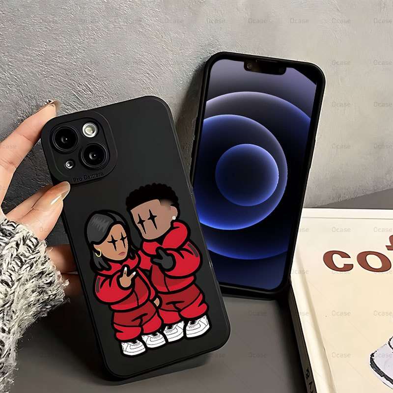 1Pc Mixed Color For iPhone 13 Mini Angel Eyes Cartoon Phone Case