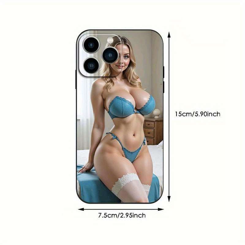 1Pc Black For iPhone 12 Pro Sexy Beauty Phone Case