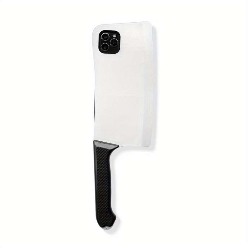 1Pc Silvery For iPhone 14 Plus Toy Kitchen Knife Phone Case