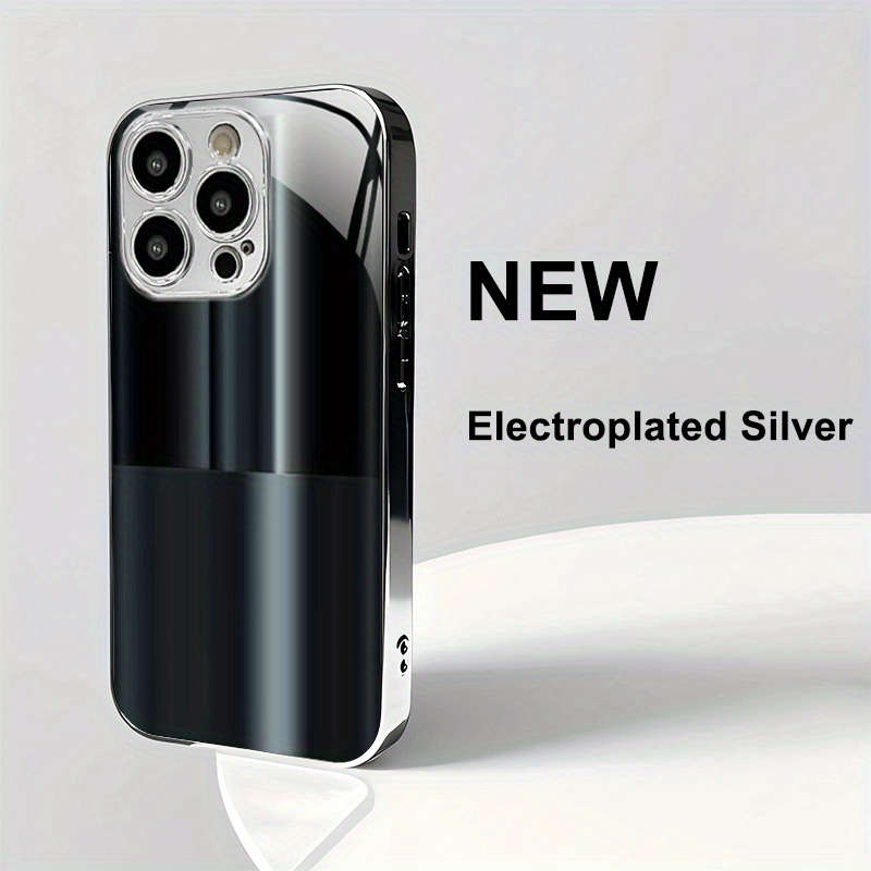 1Pc Silvery For iPhone 7 Plus 8 Plus Business Reflective Phone Case