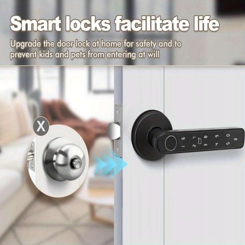Lock Items 5 In 1 Smart Handle Lock