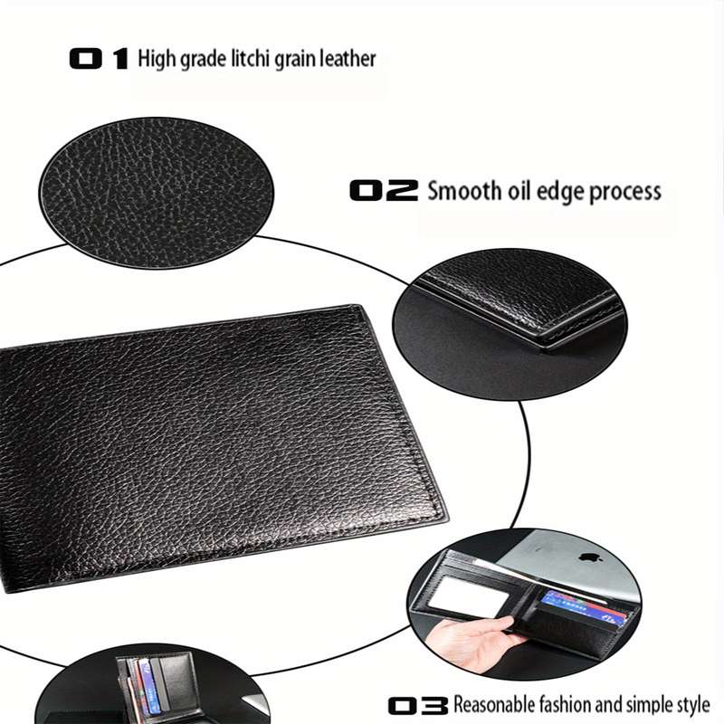 1pc Philipps Plein Men'S Faux Leather Wallet Casual Style with Crocodile Pattern Multifunctio