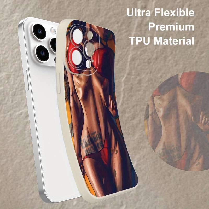 1Pc Ivory White For iPhone 12 Pro Max Beautiful And Sexy Beauty Phone Case