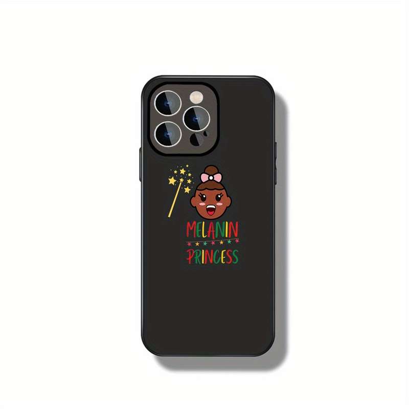 1Pc Black For iPhone 11 Melanin Princess Magic Phone Case