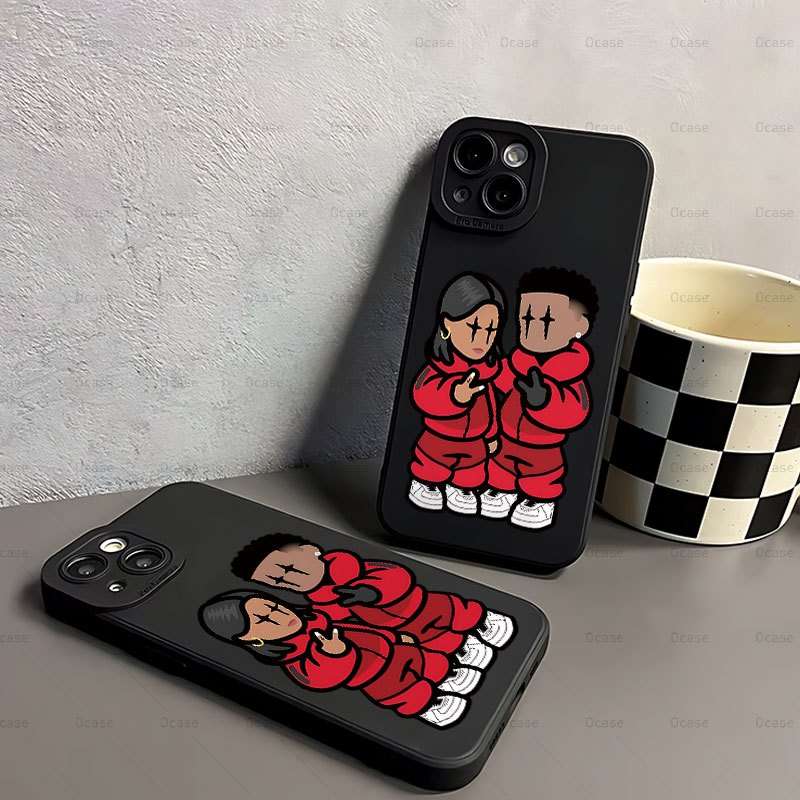 1Pc Mixed Color For iPhone 13 Mini Angel Eyes Cartoon Phone Case