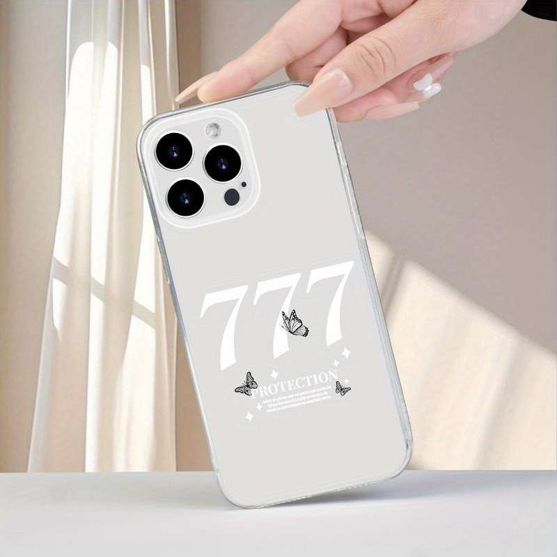 1Pc Transparent For iPhone XS Max Butterfly Pattern Phone Case