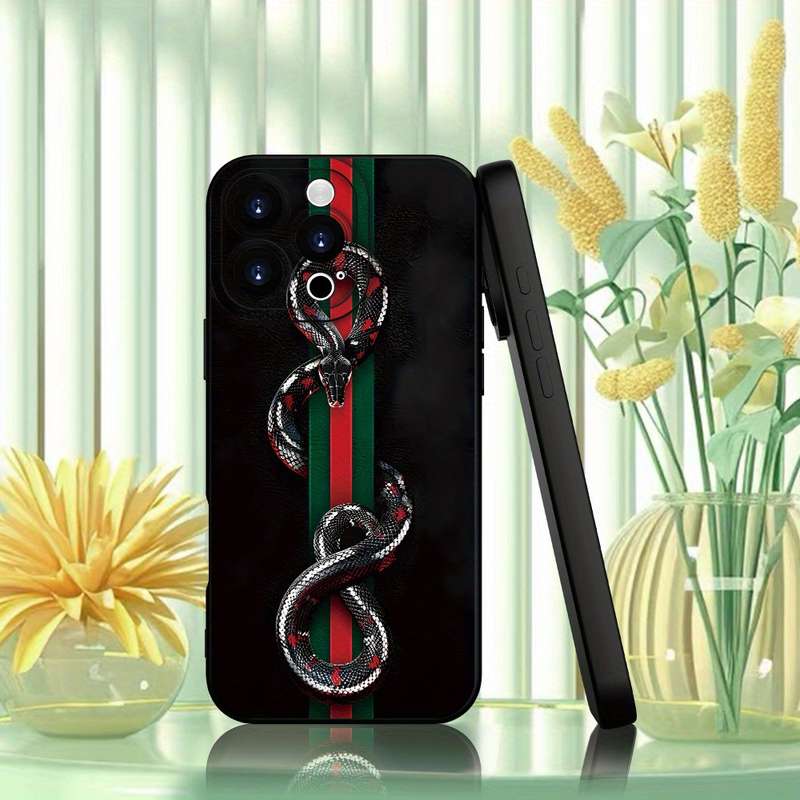1Pc Black For iPhone 15 Pro Max Trendy And Stylish Phone Case