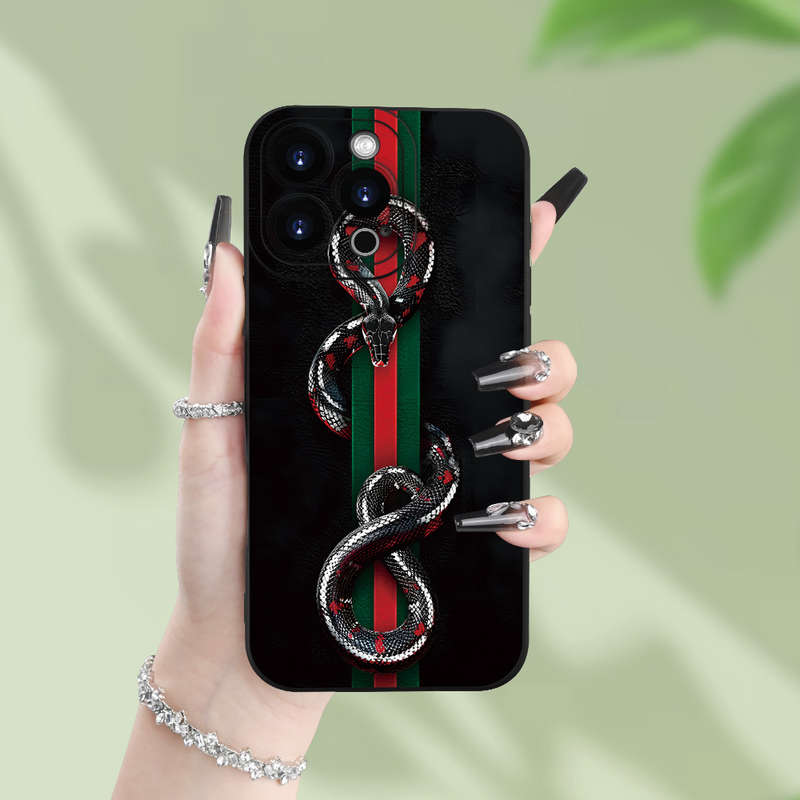 1Pc Black For iPhone 15 Pro Max Trendy And Stylish Phone Case