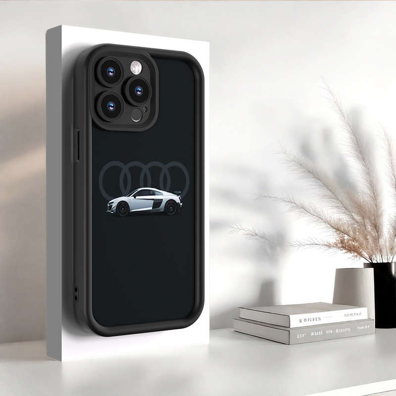 1Pc Black For iPhone XS Car Pattern Phone Case
