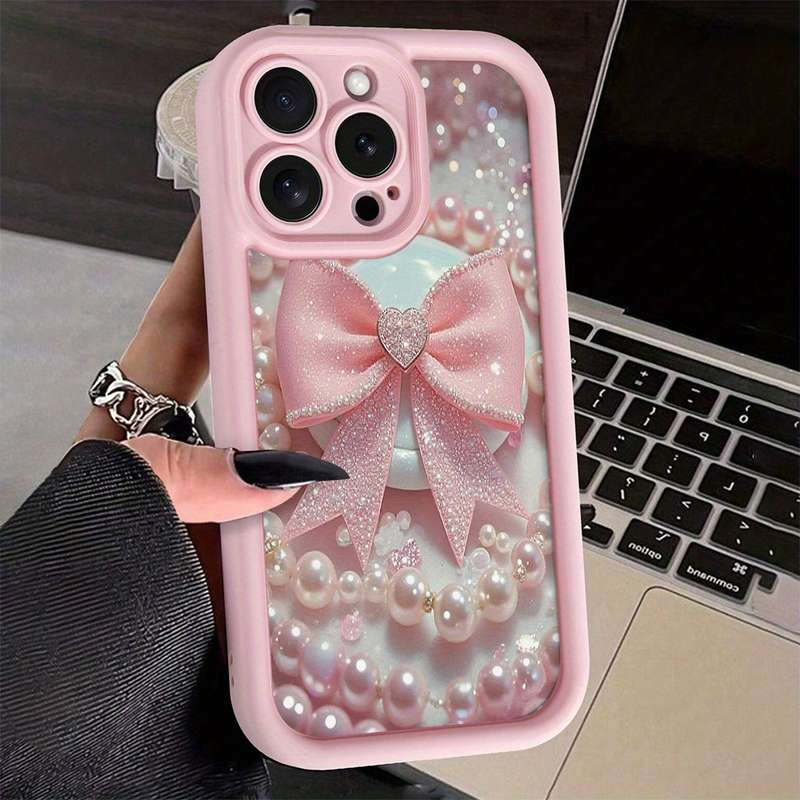 1Pc Pink Red Color For iPhone 7 8 Phone Case Phone Cover