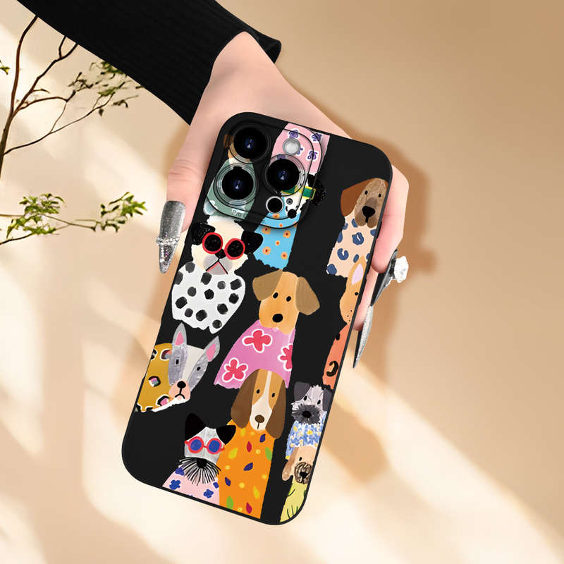 1Pc Black For iPhone 12 Mini Phone Case Phone Cover
