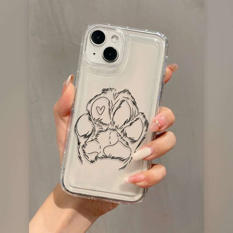 1Pc Transparent For iPhone 14 Plus Phone Case Phone Cover