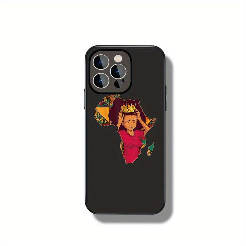 1Pc Black For iPhone 15 Plus African Pride Phone Case