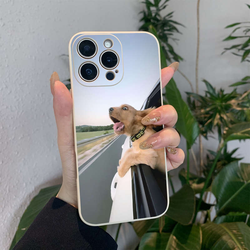 1Pc White For iPhone 12 Mini Cute Puppy Phone Case