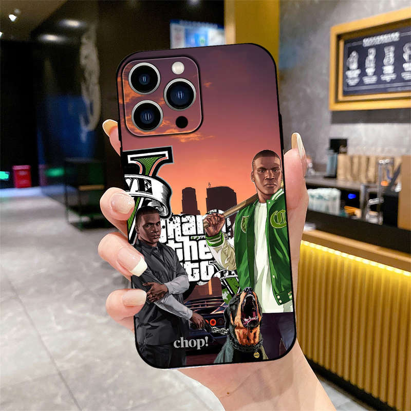 1Pc Black For iPhone 16 Plus Cartoon Cute Phone Case