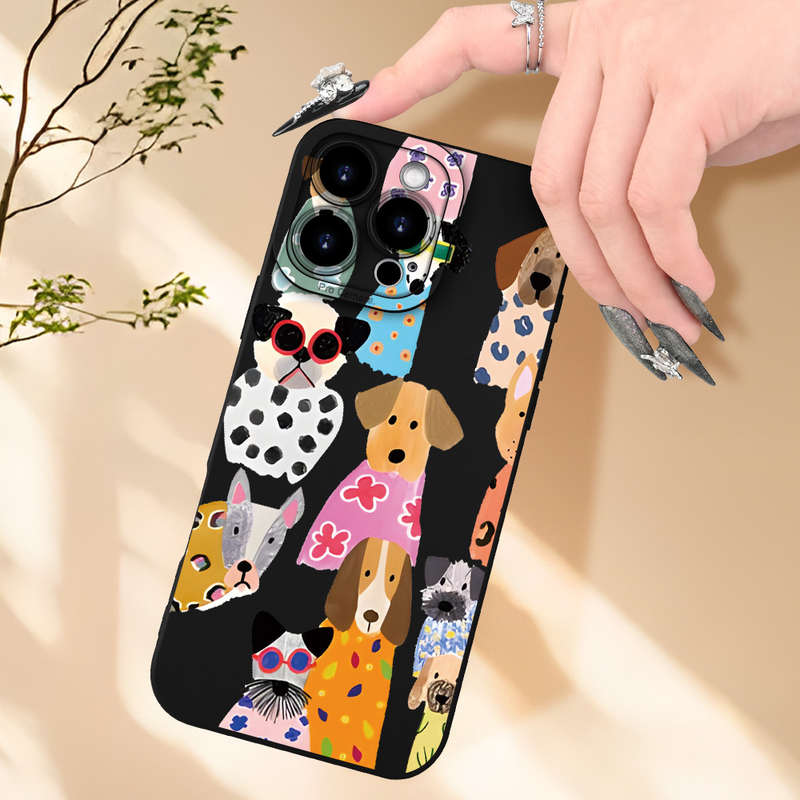 1Pc Black For iPhone 12 Mini Phone Case Phone Cover
