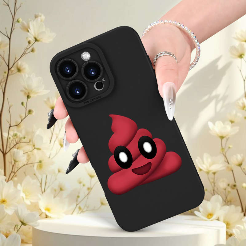 1Pc Black For iPhone 15 Pro Max Trendy And Popular Phone Case