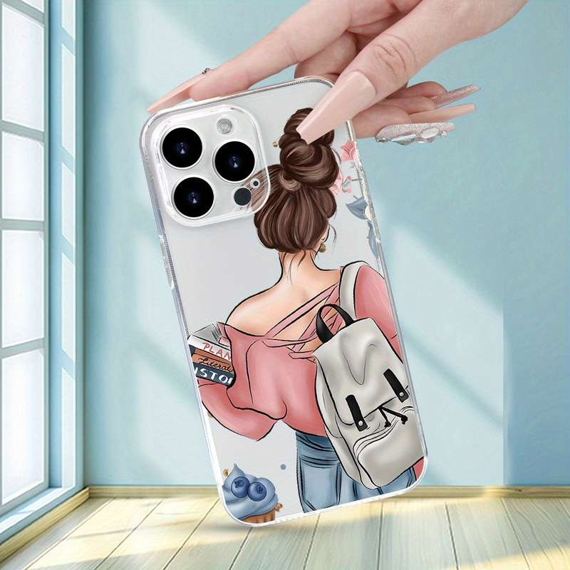 1Pc Transparent For iPhone 13 Mini Stylish And Elegant Phone Case