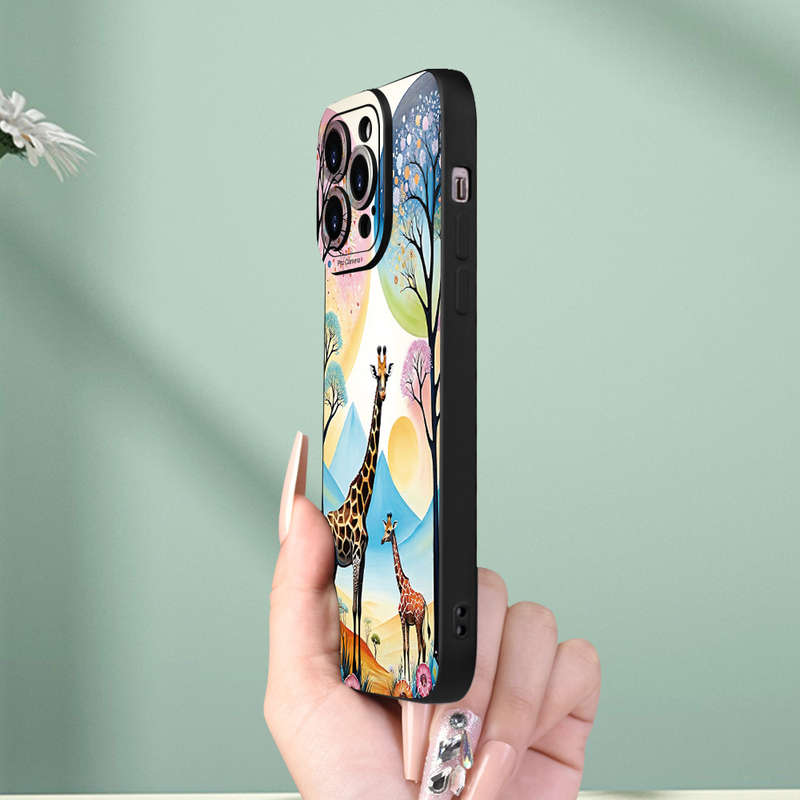 1Pc Black For iPhone XS African Style Phone Case