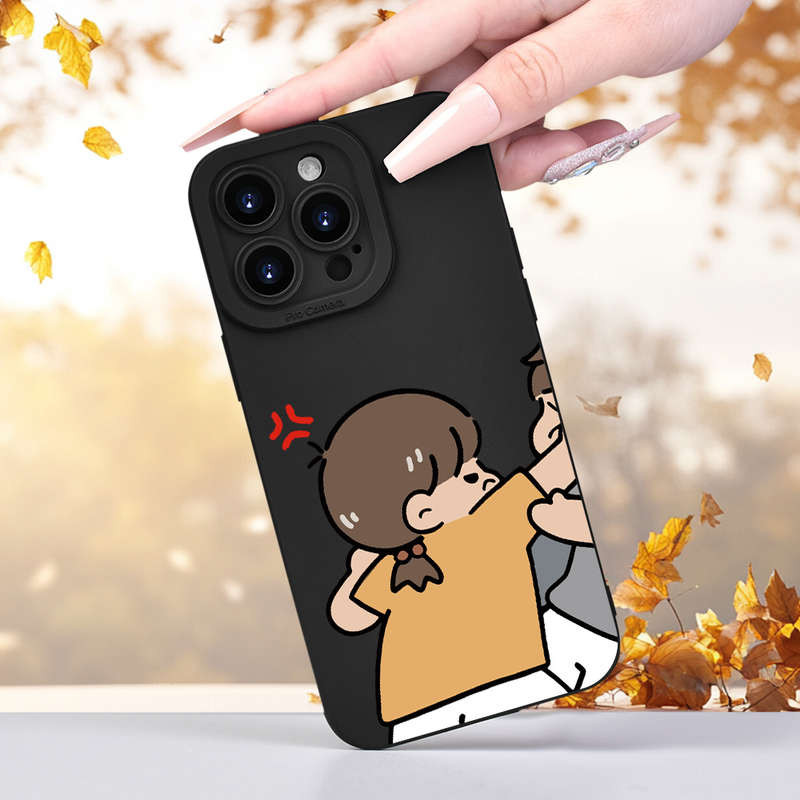 1Pc Black For iPhone 15 Plus Phone Case Phone Cover