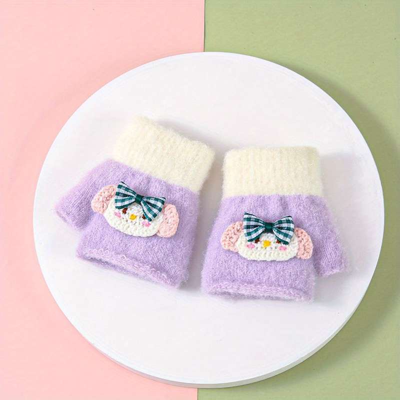 Winter Gloves Color Pink Size 6 To 24 Months