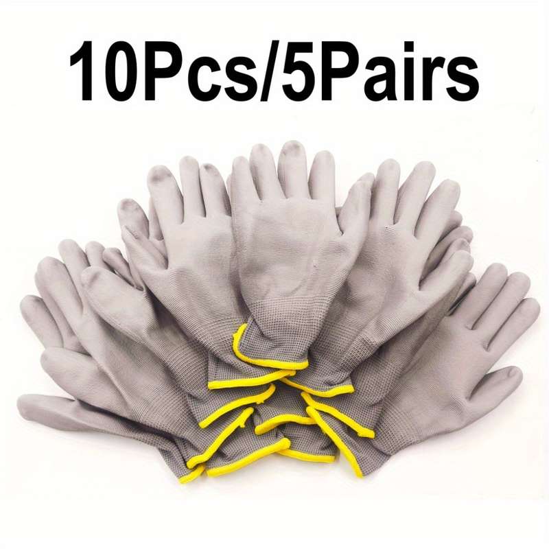 Work Gloves Size L Items Thickened Gray Gloves