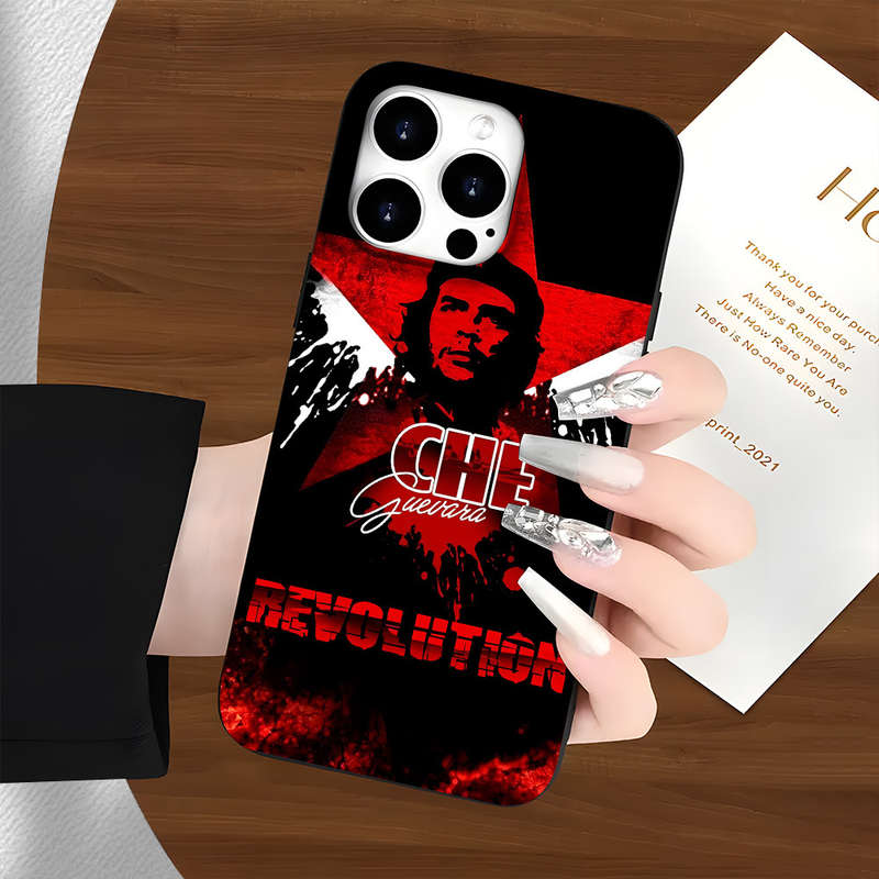 1Pc Black For iPhone 16 Plus Che Guevara Designs Phone Case
